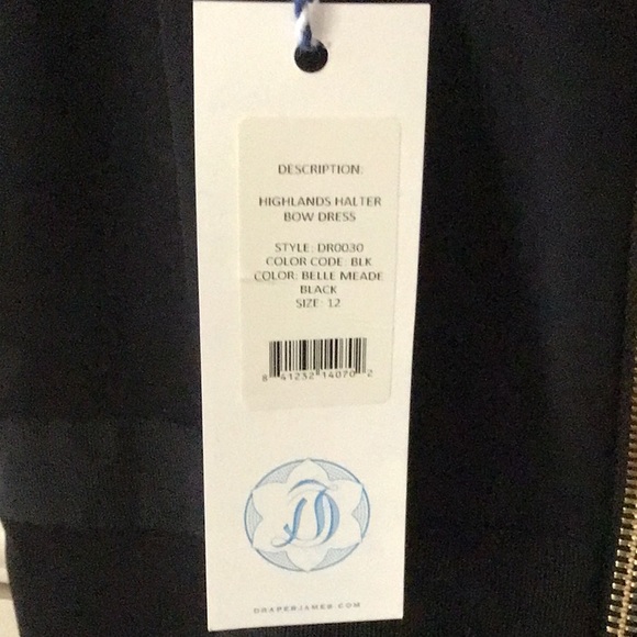 NEW with tag Black Halter Bow Draper James Dress - Picture 6 of 9